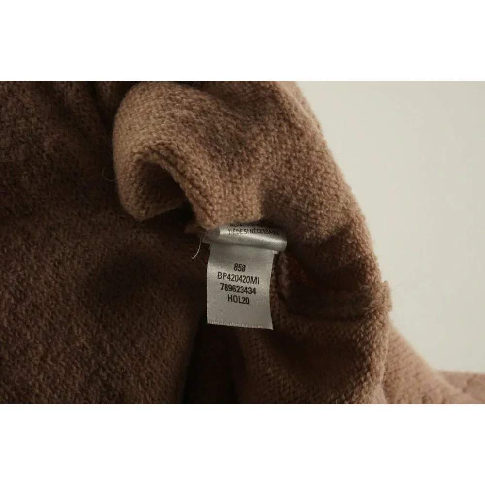 New BP Cozy Knit Longline Turtleneck‎ Sweater Women's Medium Pink Pullover Slit